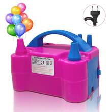 AOYI Mini Electric Air Balloon Pump, 600W Portable Dual Nozzle Electric Balloon Inflator For Halloween Christmas Birthday New Year Wedding Party Decoration,Room Decorations