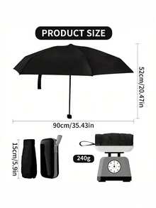 Small Folding Umbrella, Mini Pocket Waterproof Portable Travel Umbrella, Sunshade Umbrella Women Sunscreen UV Sunscreen Umbrella 2 In 1 Mini Six Fold Ultra Light Compact Portable, Mini Travel Umbrella, Compact Portable Sunny And Rainy Dual Purpose Umbrella, Wind Shade, 99% UV Protected, Suitable For Both Men And Women, Durable Structure, Sunscreen And Rainproof