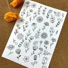 [DIY Embroidery] 60pcs DIY Embroidery Stabilizer | Self-Adhesive Water Soluble Non-Woven Auxiliary Flowers For Beginner's - Multicolor - View 3