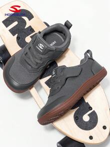 HOBIBEAR HOBIBEAR Kids Sports Shoes, Boys Girls Barefoot Shoes, Outdoor Comfortable Walking Shoes With Hook And Loop Rubber Sole, Non-Slip, Breathable, Easy To Wear, Suitable For All Seasons, School Shoes