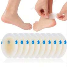 20 piezas/10 piezas Parches para ampollas, Almohadillas de gel para ampollas, Vendajes acolchados, Protector de gel invisible para ampollas, Parches protectores para ampollas en el talón, el pie y los dedos de los pies, Adhesivos hidrocolloides para el cuidado de ampollas en el talón - Pegatinas antidesgaste, Parches para pedicura, Herramientas para el cuidado de los pies