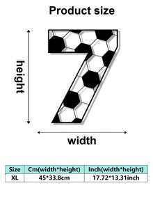 1 buc. Placă metalică clasică cu litere numerice și numere de fotbal, semn metalic combinat, stil fotbal, numere și litere care pot fi asamblate liber DIY, decor de perete metalic de înaltă calitate, potrivit pentru artă murală acasă și birou, decorarea casei, decorul dormitorului, decorul camerei de zi, decorul grădinii, decorul curții, cadou ideal pentru pasionații de sport, placă metalică modernă personalizată clasică cu inițiale și numere pentru intrare, cadou ideal pentru casă, cadou de sărbători, cadou de ziua de naștere, cadou de casă nouă. - Multicolor 1 - Vizualizare 21