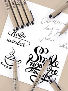 3 支/4 支/5 支绘画和艺术微型细线笔，绘图针笔适用于日记、线条画、漫画线、素描和水彩画艺术用品