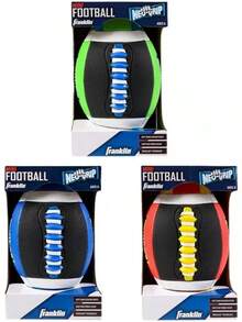 Balón de Fútbol de Espuma Mini de Franklin Sports - Balón de Fútbol Juvenil Grip-Tech con Cubierta Fácil de Agarrar y Adhesiva - Perfecto para Niños Pequeños - Verde neón / Negro - Ver 4