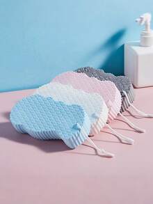 1/2 buc. Burete de baie exfoliant cu solzi de pește pentru femei, burete exfoliant pentru baie pentru îndepărtarea pielii moarte, scrub corporal cu spumă moale pentru duș, perie de duș, produse de curățare a pielii corpului, scrub corporal cu spumă moale pentru duș, ușor de curățat și uscare rapidă, moale și nu dăunează pielii, accesorii de baie pentru îngrijirea pielii cu design agățat, perfect pentru experiența spa acasă, articole pentru casă/articole pentru baie/articole de curățare/îngrijire corporală