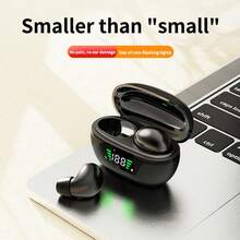 Auriculares inalámbricos mini invisibles, cómodos de llevar, ligeros, auriculares inalámbricos para dormir, regalo ideal para cumpleaños, Día de San Valentín, aniversario, auriculares inalámbricos unisex para estudiantes - Multicolor - Ver 17