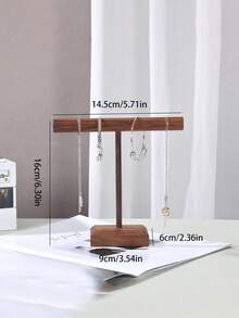 1件/3件裝高級木製T型珠寶展示架，適合掛項鍊、手鍊、吊墜，易於安裝，女性與女孩的完美禮物 - 款式 - 查看 5