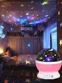 LED Star Projection Lamp, In Romantic Star Mode, Thousands Of Stars Are Laid Out On The Ceiling To Form A Galaxy, Making It Seem As If One Can Look Up At The Universe While Lying Down. It Is An Extremely Thoughtful Gift For Festivals. During The Day, It Is A Delicate Small Ornament On The Table. At Night, It Transforms Into A Dream Machine, Filling Every Ordinary Moment With Immersive Light And Shadow Surprises!