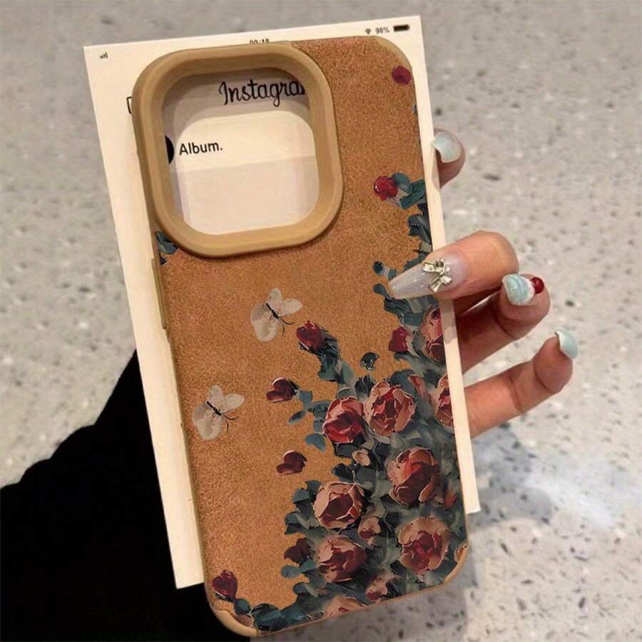 Funda de piel sintética con diseño vintage. Compatible con los modelos 16, XS, 12 Plus, 15 Pro, 14, 11 y 13. - Colores mixtos 1 - Ver 1