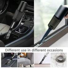 Aspirador De Pó Com 2 Bateria Usb Portátil Completo Linha Premium Carro E Casa 2000mAh Multifuncional