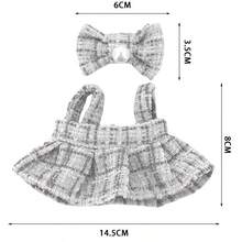 POKOJA LAND [Chỉ quần áo búp bê] Phụ kiện thế hệ thứ 1 & 2 cho trang phục - Váy yếm đen có nơ trang trí, quần áo thay thế cho búp bê - Nhiều màu - Xem 16