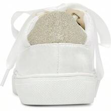 8834A Wedding Shoes Bridal Sneakers Flats Bride Tennis Shoes Lace Sneakers - Personalized Customization Available - Ngà voi - Xem 7