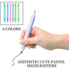 6 Pack Bible Highlighters And Pens No Bleed Aesthetic Cute Highlighters, Assorted Colors Quick Dry Marking Pen Study Journaling Office School Supplies