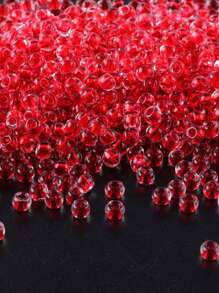 GO2CJBEADS 10克多色2毫米银线圆形洛可可玻璃种子珠，可DIY手链