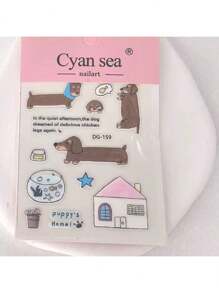 1 韩国猫咪时钟滴管贴纸可爱3D果冻电脑iPad手机外壳DIY材料贴纸 - 彩色 - 查看 16