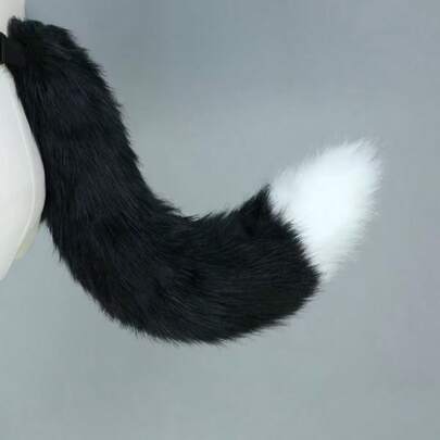 1 件新款猫尾巴套装，适合化妆舞会、表演、角色扮演猫女孩配饰，尾巴带领带，适合化妆舞会、舞台表演、万圣节服装秋季万圣节配饰