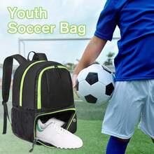 Soccer Backpack With Shoe Compartment, Lightweight Sports Backpack For Men And Women, Basketball Backpack, Gym Backpack For Basketball, Volleyball, Soccer, Black 3690 - 3690-fT006 - View 6