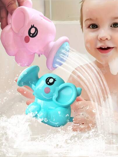 Baby Shower Sprinkler Toy, Elephant Shaped Water Sprayer, Animal Design Shower Toy, Children's Water Play Toy, Baby Bathing Accessories