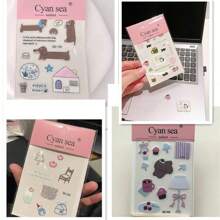 1 韩国猫咪时钟滴管贴纸可爱3D果冻电脑iPad手机外壳DIY材料贴纸 - 彩色 - 查看 18