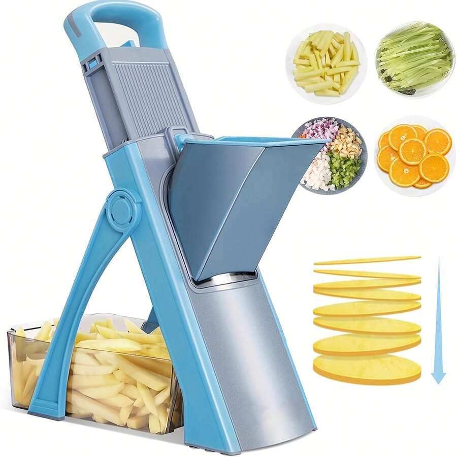 Piorlado Vegetable Slicer, Kitchen Accessaries, Adjustable Vegetable & Fruit Chopper With 4 Modes Dicer, Julienne Kitchen Chopping Artifact
