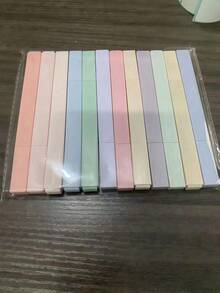 6/12 surligneurs carrés emballés, surligneurs magnifiques taillés, marqueurs clés de protection oculaire à tête inclinée, stylos comptables faits main, stylos, articles de papeterie, fournitures scolaires