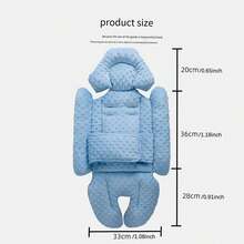 Generic Infant Insert Compatible With  Swing  Swing And Infant Car Seat, Newborn Insert Baby Head Body Support, Reversible Design, Breathable Soft Fabric, 1Pcs - Dots - Rosa - Ver 8