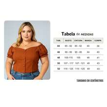 PLUS SIZE BEGALINE CROPPED BLOUSE PLUS SIZE 46 To 52 - Telha - View 6