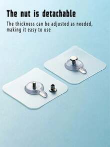 1/10/20pcs Transparent No-Drill Strong Adhesive Wall Picture Frame Hanging Hooks, Damage-Free, Over The Door Organizer, Clothes Hook, Wall Coat Hanger, Wall Adhesive Hook, Strips, Wall Organizer, Hanger Set, Photo Frame Wall, Hook