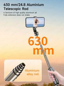 TOKQI 三合一迷你自拍杆三脚架带补光灯和无线遥控器 - 口袋大小，可扩展手机支架用于 Vlog/直播，通用兼容 Android 智能手机，兼容 Android 手机，适用于暑假、旅行、补光灯、户外活动、直播 Vlogging 设备 - 黑色 - 查看 10