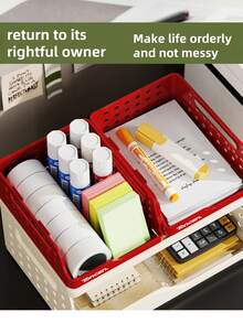 Dopamine Storage Rack Storage Cabinet, Multi-Layer Snack Multifunctional Desktop Storage Rack That Can Be Stacked With Bedroom Storage Boxes