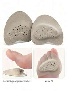 8Pcs (4 Pairs) Women's Sandal Forefoot Pads, High Heels Non-Slip Foot Care Insole Stickers, Self-Adhesive Stickers Body Care In Shoes, Suitable For Travel, Sports, Outdoor, Thick And Versions Are Optional - Multicolor - View 3