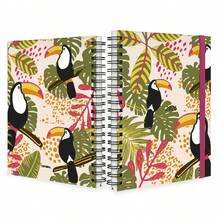 iscool Agenda Planner Semanal Plus 2026 Tropical Tucano Rosa - Rosa - Visão 2