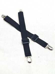 4Pcs/Set Triangle Quilt Holders, White Bed Sheet Clips, Adjustable Elastic Sheet Straps, Heavy Duty Bed Sheet Fasteners With Metal Clip, Metal Clip Adjustable Elastic Band Quilt Fixing Tool, Practical Invisible Anti-Slip Sheet Straps, Suitable For Sofa Cushions, Quilt Sheets, Home Textiles, Household Items - Multicolor - View 9