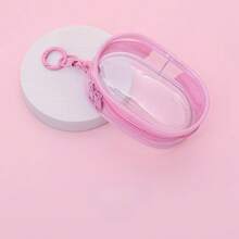 1pc Portable PVC Data Cable Storage Box, Custom Monogram, Suitable For Backpack Charm Storage, Small Gift With Customized Name, Convenient For Daily Use And Travel, Transparent Design, Headphone Storage Space, Ideal For Mobile Phone Accessories, Travel Bag, Portable Storage Bag, School/College Back-To-School Headphone Case, Data Cable Organizer Bag, Daily Use, Small Gift Customization. - Multicolor - View 11