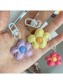 糖果色花朵钥匙扣派对小礼物手机链、挂件彩色包包配饰礼物创意钥匙扣、背包挂件、包包吊饰、生日礼物、派对礼物 - 彩色 - 查看 2