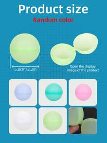 3/6/12/24 Stücke zufällige Farbe selbstschließende wiederverwendbare Wasserbälle - Schnell-Füll-Wasserbomben-Spielzeug - Silikon Wassersplash-Bälle, Wasserbomben, coole Spielsachen - Sommer Schwimmbad Strand Outdoor Spielzeug - Geeignet für Kinderspielzeug und Kinderspiele