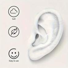 20/100pcs Waterproof Ear Stickers, Shower Ear Covers, Ear Protectors For Swimming, Bathing Ear Stickers