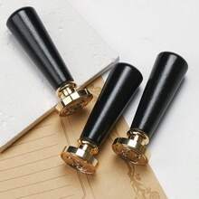 1 件，哥特字母系列蜡封头，可拆卸，适用于 DIY 手工礼品装饰/信封信纸/节日礼物/派对邀请函/剪贴簿/桌面装饰 - 2.5cm - 查看 4
