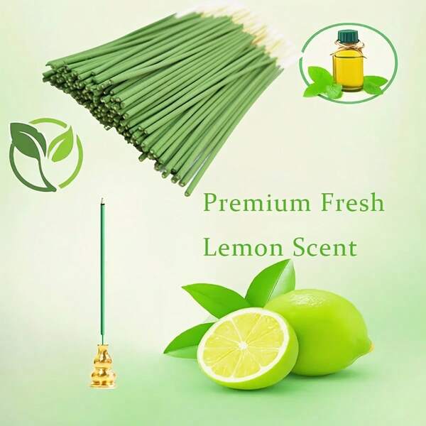 Difusor de varillas de aromaterapia de 22 cm con aroma a limoncillo y menta - Mezcla de aceites esenciales vegetales, refrescante y vigorizante, apto para acampada, meditación, dormitorio, purificación del aire en la oficina