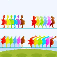 6/12/24/72个恐龙粘手玩具，恐龙主题派对礼品，弹性恐龙粘手玩具，可用作礼品袋填充物，适合课堂奖励、嘉年华、生日派对、万圣节、圣诞节礼物、皮纳塔填充物，款式和颜色多样 - 彩色 - 查看 9