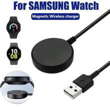 Fast Charging Magnetic Wireless Charger USB Cable For Galaxy Watch 8 7 6 5pro 5 4 3 Active 2 Portable Dock Station Smart Watch Charging Cables With High Efficiency Charging And Strong Magnetic Hold