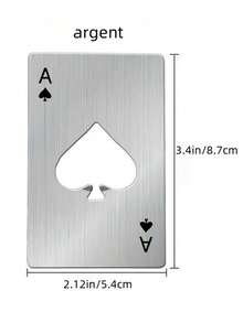 Kreative Flaschenöffner, minimalistischer Getränkeflaschenöffner, Schlüsselanhänger Bierflaschenöffner, kleiner & großer Anhänger Flaschenöffner, multifunktionaler Bierflaschenöffner, kreativer Spielkarten Bierflaschenöffner, Edelstahl Flaschenöffner, Pik Flaschenöffner, personalisierter Bierflaschenöffner