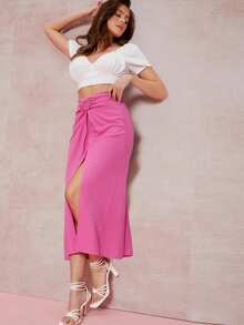 Women Skirts - Lilac Purple - View 2