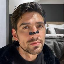 شرائط ممغنطة لتوسيع الأنف - شريط أنفي خارجي لتحسين التنفس، مناسب للرجال والنساء على حد سواء، يعزز مجرى الأنف، شريط أنف ممغنط | شريط أنف قابل للتعديل | ملمس ناعم