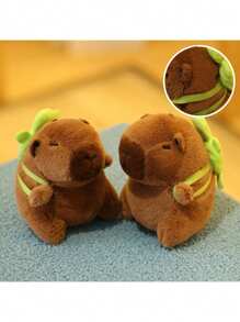 1 件水豚毛绒娃娃卡通钥匙扣吊坠，软毛绒娃娃背包吊坠，汽车包钥匙扣装饰礼品钥匙扣，水豚，水豚毛绒，水豚，钩针水豚，水豚包