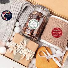 100/500/1000/1500 PCS Christmas Stickers, Self-Adhesive Holiday Decorative Stickers Labels For Christmas Decorations, Santa Snowman Stickers For Cards, Gift Boxes, Crafts, Envelope Seals Christmas Christmas Decorations Christmas Pajamas Christmas Gifts Christmas Decor