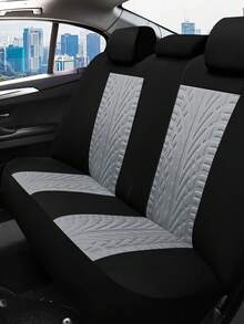 Universal Car Seat Covers Full Set - Airbag Compatible Auto Seat Protectors For SUV, Sedan, Van - 9-Piece Set (2 Front Covers + Backrest Cover + Rear Bench Cover + 5 Headrest Covers) & 4-Piece Set (2 Front Covers + 2 Headrest Covers) - 款式A - 查看 8