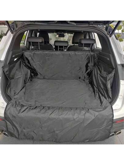 1件加厚宠物货物衬垫，汽车后座黑色边缘垫，宠物用品，狗狗汽车座椅，汽车内饰配件，汽车座椅套，狗床