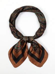 1pc Paisley Printed Bandana Headband Handbag Decoration Silk Square Scarf Suitable For Daily Use Bandana,Hair Band,Head Band Ideal For Dressing Up Your Look