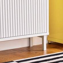 Shoe Rack With 2 Flaps, Slim Shoe Cabinet, Shoe Rack With 2 Shelves, Shoe Chest Of Drawers, Shoe Storage, White, W X H X D Approx. 50 X 90 X 19 Cm FSR177-W - White - View 7